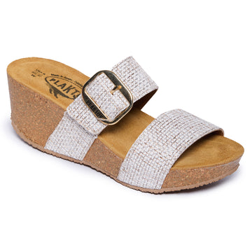 Plakton Platform Wedge Sandal – Wonder White